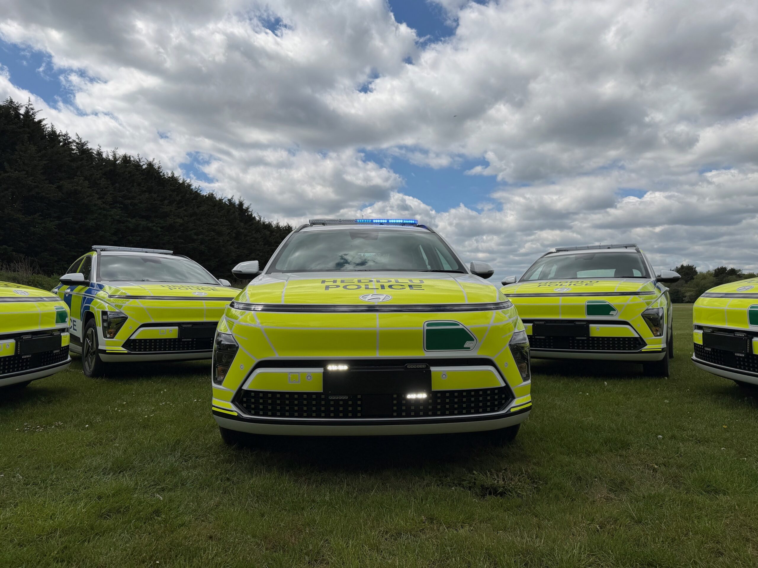 Police Hyundai Kona, front view