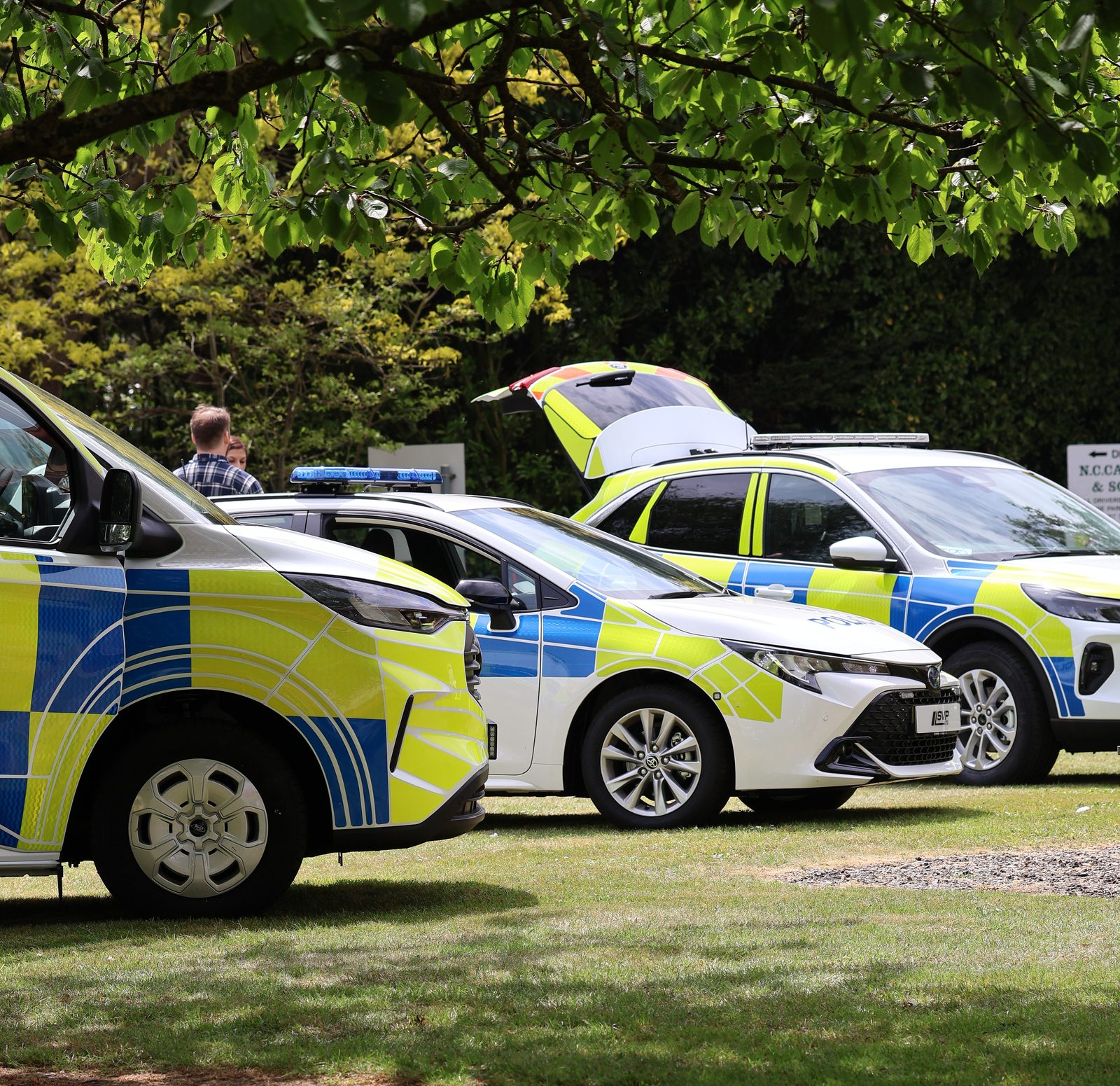 Vehicles on display at Open Day