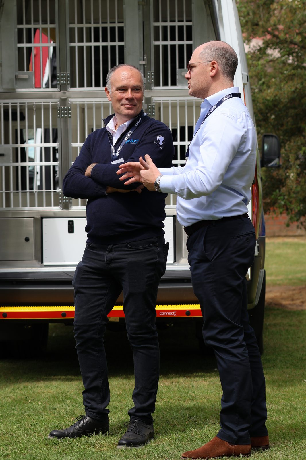 Visitors viewing the dog unit conversion