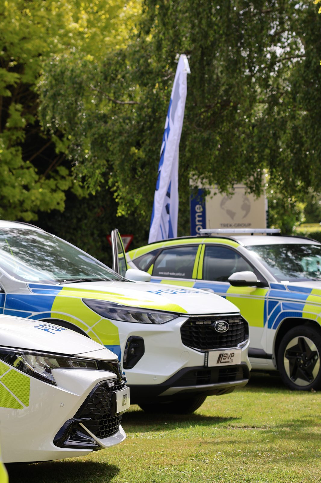 Police vehicles on display, Open Day