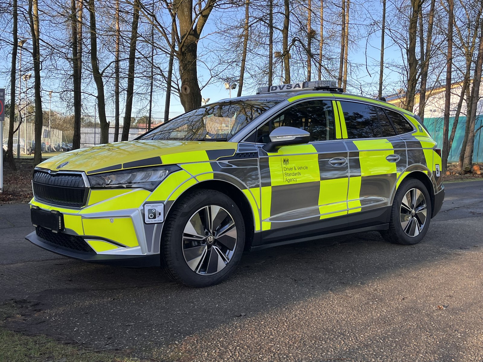 DVSA enforcement vehicle, front side view