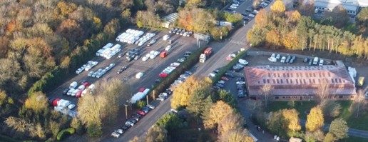 Aerial view of SVP's Earls Colne site