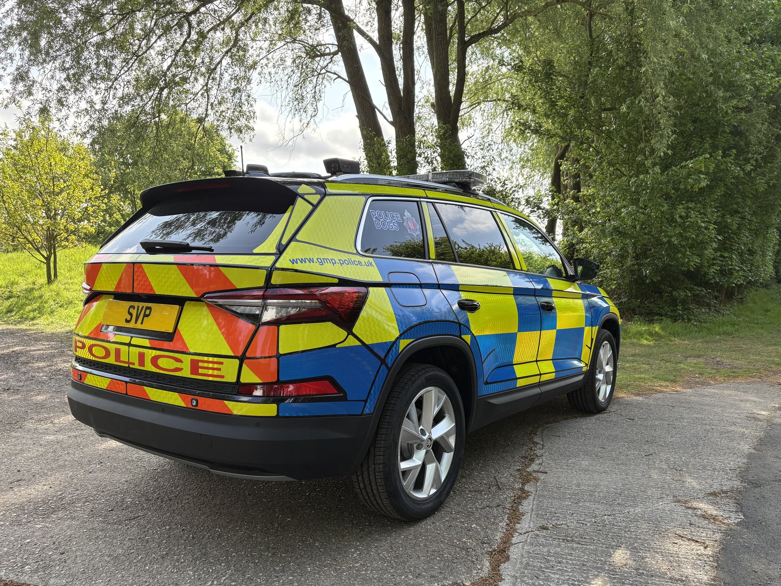 Skoda Kodiaq dog unit, rear kennel doors